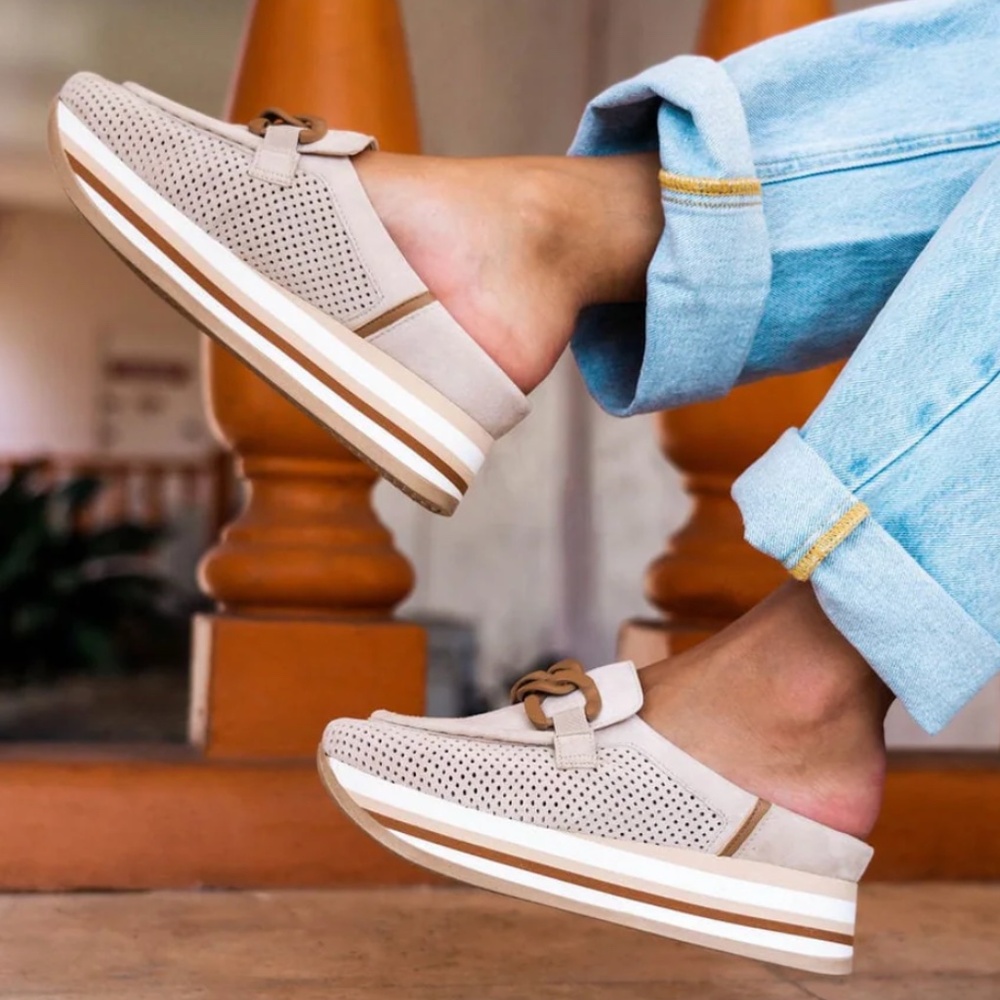 Softwaves CARLISA Creme Mule Women Size 39.5/8.5